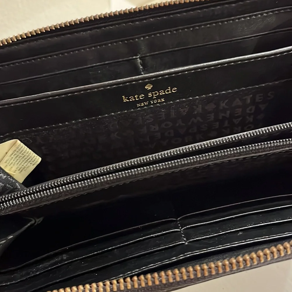 Kate Spade Leather Black Wallet ♠️ - Picture 6 of 10